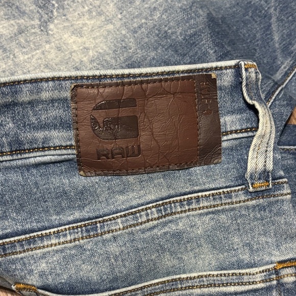 G-Star3301 Deconstructed Blue Super Slim Jeans for Men Size: W30L32 - Picture 2 of 11